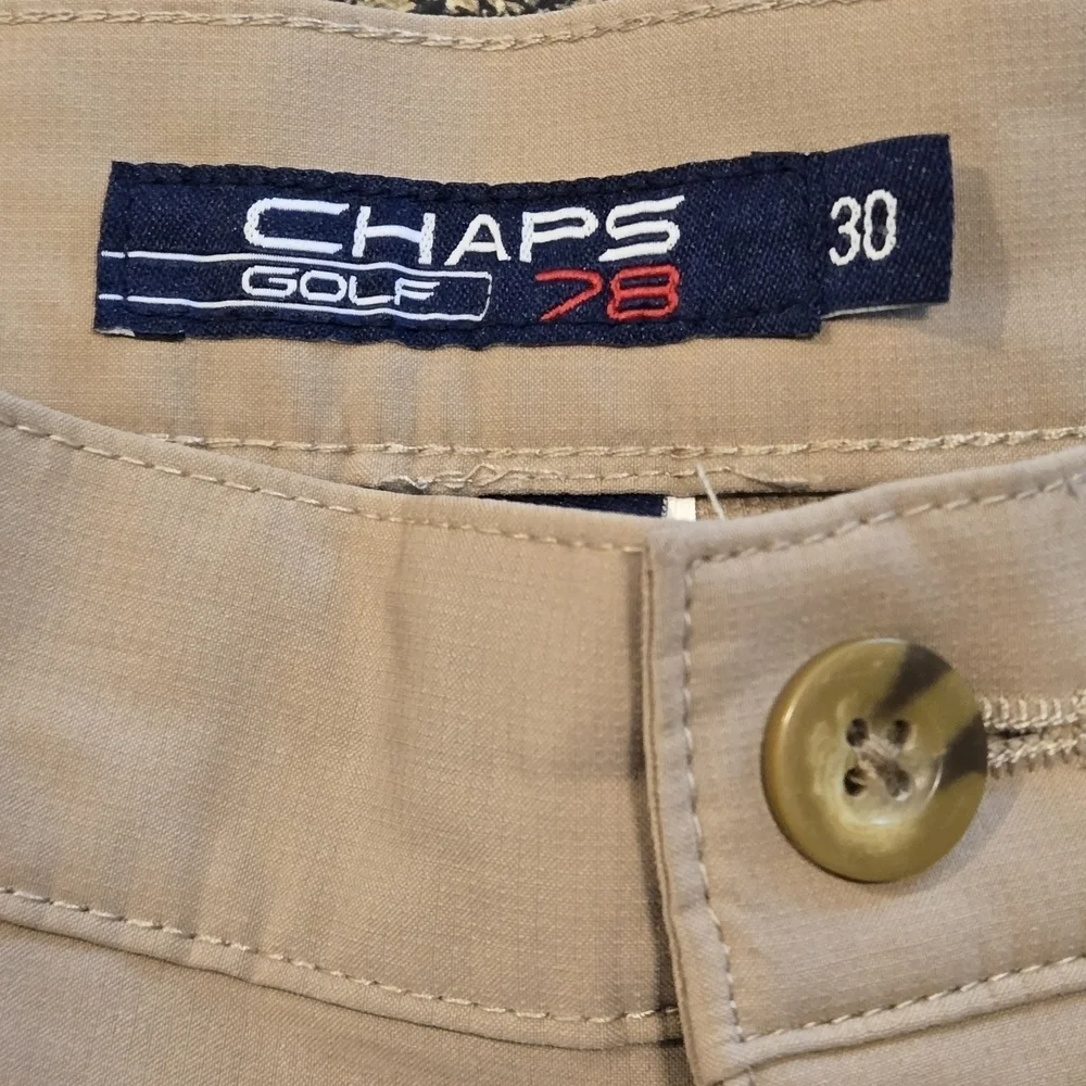 Chaps Golf 78 Men's 30 Tan Beige 9